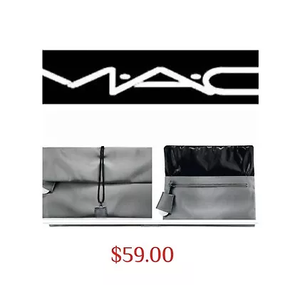 Brand New ~ MAC Cosmetics Makeup Bag Case - Large Grey • $49