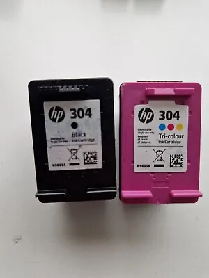 UNBOXED HP 304 Black &  Tri - Colour Genuine Ink Cartridges N9K05A N9K06A • £17.75