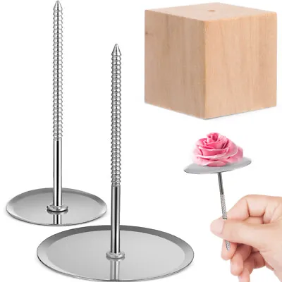  Decorating Stainless Steel Cake Tools For Icing Flower Kit Professional • £11.14