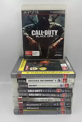 PS3 X10 Playstation 3 Bulk Lot Battlefield Resistance Call Of Duty • $80