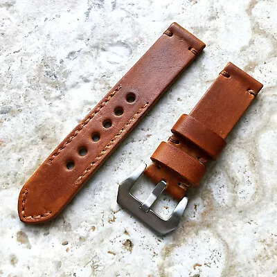 $88.66 • Buy 22mm Brown Handmade Band Strap For Apple Watch Fitbit Versa 2 3 4 Ionic Sense 2