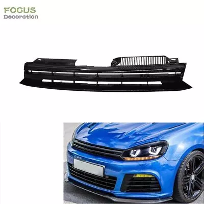 For 2010-2014 VW MK6 GOLF GTI Hatchback Badgeless Sport Grille Black Trim Gill • $42.18