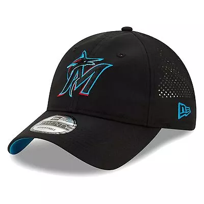 [11885640] Mens New Era MLB Perforated Pivot 9TWENTY Adjustable Miami Marlins • $22.99