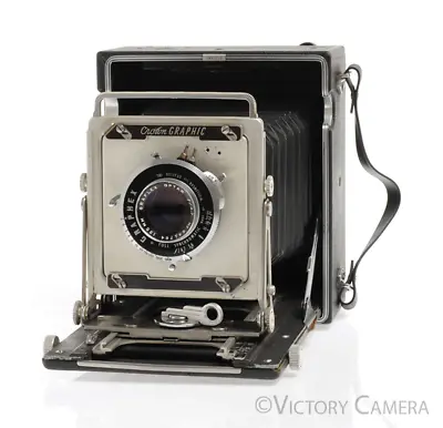 Graflex Crown Graphic 4x5 View Camera With 135mm F4.7 Graflex Optar Lens • $356.25