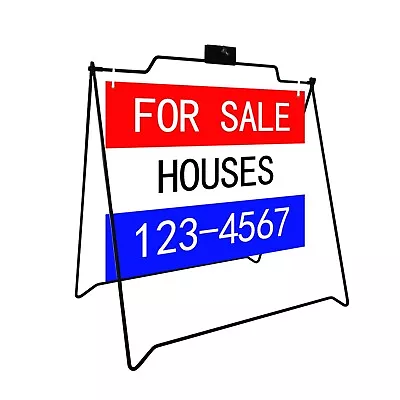 BLACK A-Frame Sign 2 UNIT 22 X18  For Open House Sign Real Estate Realtors • $59.99