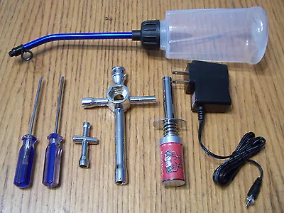 Redcat Nitro Starter Kit Glow Plug Igniter Charger Battery Bottle & Tools 80142A • $22.18