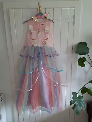 Party Rainbow Dress Age 10 Unicorn Dress Up • £5