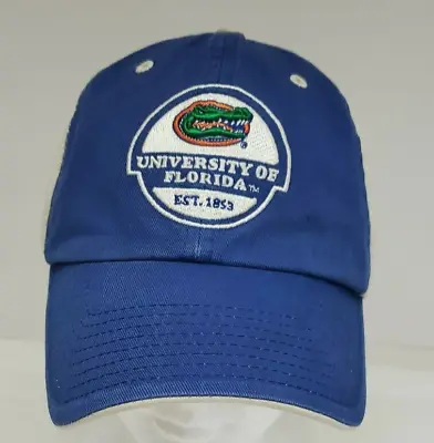 Vintage Florida Gators Twins Enterprises Strap Back Hat RARE Football Blue Tan • $18.98