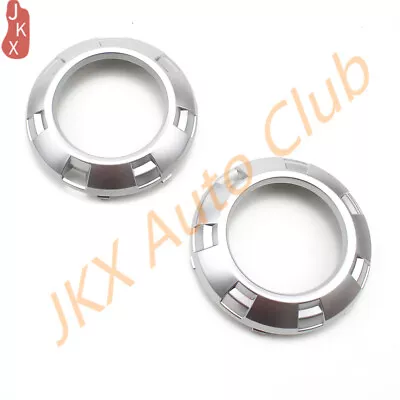 For Mitsubishi Pajero V97 2007-2010 2PCS Front Fog Light Silver Chrome Frame G  • $19.80