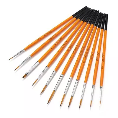 Model Paint Brushes Set - 11 Pieces Fine Detail Painting Brushes For Acrylic... • $13.13