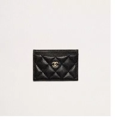 Chanel Caviar Flat Card Case Full Set With Receipt  • £399.99