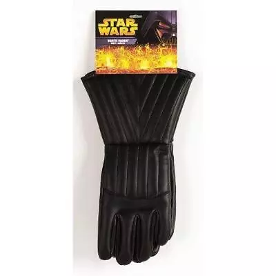 Mens Adult Darth Vader Gloves Star Wars Halloween Fancy Dress Costume Accessory • £18.49