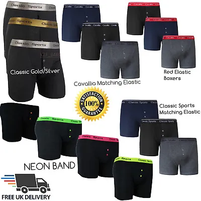 Mens Designer Plain Classic Sport Cotton Boxer Shorts Underwear Briefs Wholesale • $13.55