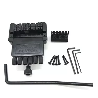 Alloy 6 String Saddle Headless Electric Guitar Bridge Tailpiece Kit • $74.29