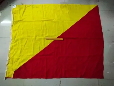 O - VINTAGE Nautical Sailboat Boating Flag - Signal Flag FROM SHIP SALVAGE (75) • $15.99