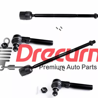 4Pcs Front Inner And Outer Tie Rod Ends For 1994-2002 2003 2004 Ford Mustang • $38.69