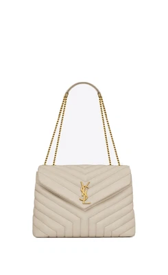 $2150 • Buy AUTHENTIC Saint Laurent Loulou, YSL, Med, Blanc Vintage, Pre-owned, RRP $4,420