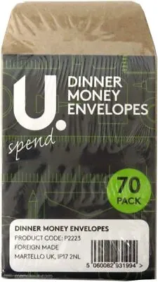 Martello Dinner Money Seed Small Envelopes - Pack Of 70 • £6.38