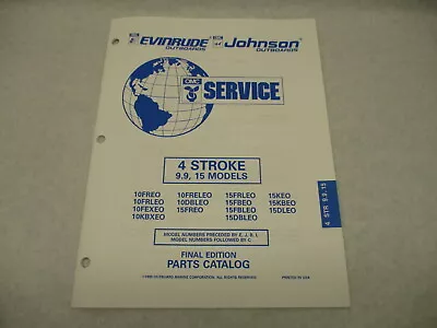 437470 OMC Evinrude Johnson 9.9-15 HP 4-Stroke Outboard Parts Catalog 1995 • $17.99