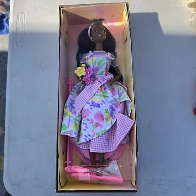 Barbie Spring Petals 2nd In Series African American Doll 1996 Mattel #16871 • $18.99