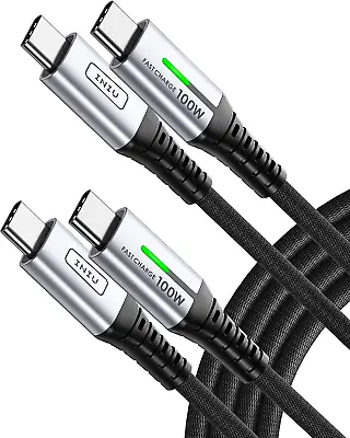 $25.82 • Buy USB C To USB C Cable, INIU 100W [2-Pack 6.6Ft] PD 5A Fast Charging Type C To Typ
