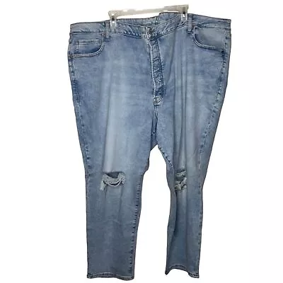 Old Navy 30 Jeans HIGH-WAISTED BUTTON FLY OG STRAIGHT EXTRA STRETCH ANKLE • $16