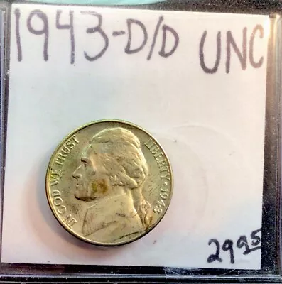 1943 D/D Jefferson Nickel. Silver! UNC. ENN Coins • $29.95