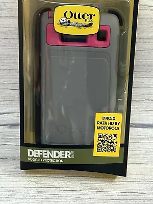 Otterbox Defender Case - Droid Razr Hd By Motorola Pink Thermal Grey Xt926 • $5.99
