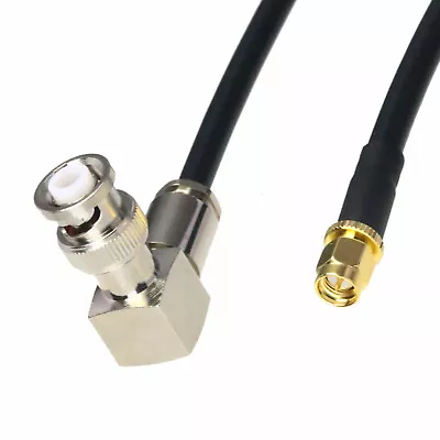 HT/MHV Plug 90° Connector To SMA Male High Voltage Procedure DC Test Cable 1~16' • $9.31