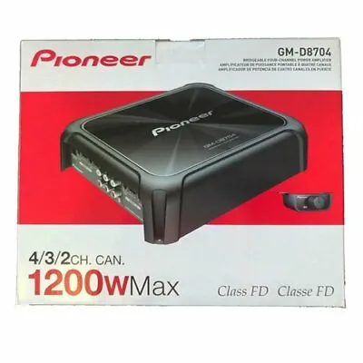 NEW Pioneer GM-D8704 1200 Watt 4/3/2-Channel Class D Amplifier With Bass Knob • $149
