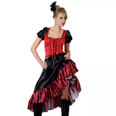 Ladies Western Saloon Girl Fancy Dress Costume Womens Saloon Outfit By Wicked • £29.99