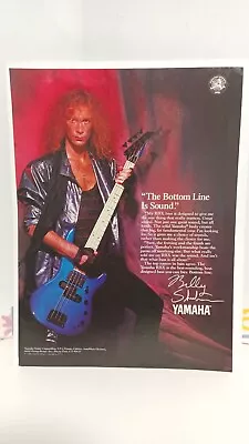 Yamaha Rbx Bass Guitars - Billy Sheehan 1998 - 11x8.5  Print Ad.  9 • £6.76