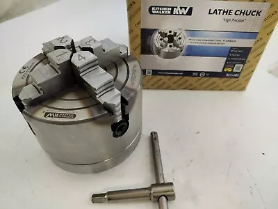 K72 100mm 4 Jaw Independent Chuck - Mounted For Mini Lathe 65mm Spindle Pcd • £40