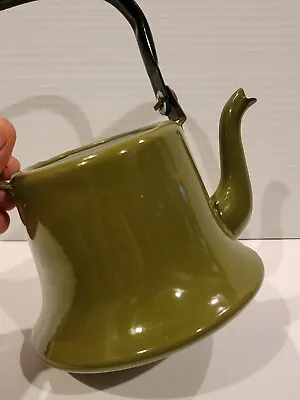Vtg OTO Japan Green Enamelware Teapot Kettle  • $24.99