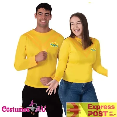 Licensed Adult The Wiggles Yellow Wiggle Emma Costume Top • $39.89