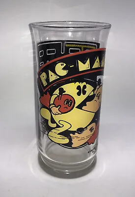 Vintage Pac-Man 1982 Bally Midway Glass Cup 16oz Nice VTG Condition • $15.75