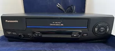 Panasonic PV-V4021 Blueline 4 Head Omnivision VHS VCR Tested & Working No Remote • $20.50