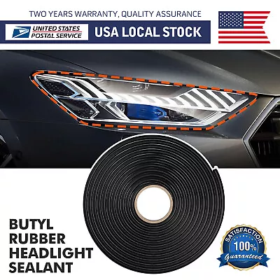 Butyl Rubber Glue Trim Sealant Retrofit Reseal For Car Headlight Windshield-13FT • $11.99