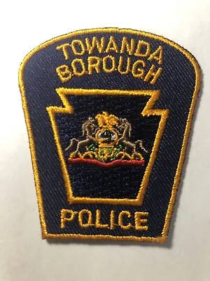 Towanda Borough Pennsylvania Police Hat Patch ~ Approx 2.5” Tall • $4.70