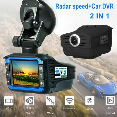 $42.99 • Buy Anti Radar Laser Speed Detector 1080P 140° Car DVR Recorder Video Dash Camera US