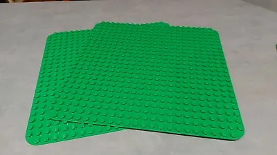 GENUINE LEGO DUPLO LARGE GREEN BASE PLATES BOARDS 22 X 22 STUDS 38cm X 38cm  • $29.99