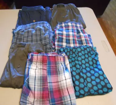 Wholesale Lot 1304 Seven Pair Mens Boxer Shorts Size L New • $13.99