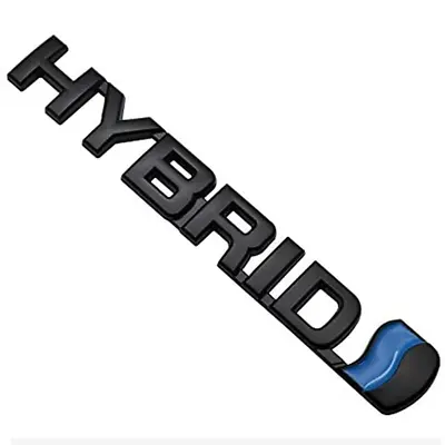 3D Metal Hybrid Emblem Badge Logo Decal Sticker For Universal Cars Black 2pcs • $5.99