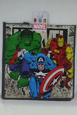 MARVEL AVENGERS REUSABLE SHOPPING TOTE TREAT BAG Hulk Iron Man Captain America • $13.98