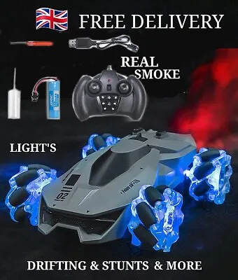 £39.98 • Buy RC Car 2.4G DRIFT, STUNT, REAL SMOKE  LIGHTS, Remote Controller FREE UK DISPATCH
