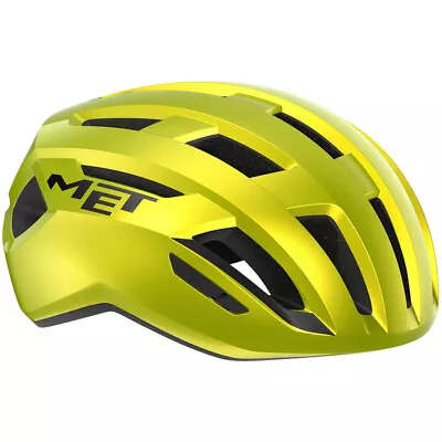 MET Vinci MIPS Road Helmet In-Mold Safe-T DUO Glossy Lime Yellow Metallic Small • $129