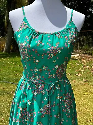 Vintage NWOT Unworn Lovely Teal Malia Of Honolulu Sun Dress- Perfect Condition! • $70