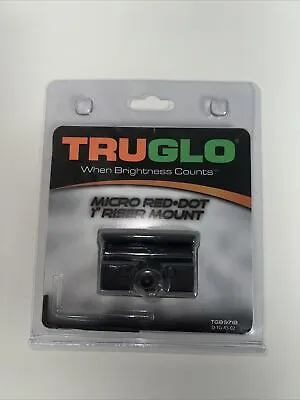 Tru-Glow Micro Red Dot 1” Riser Mount • $20