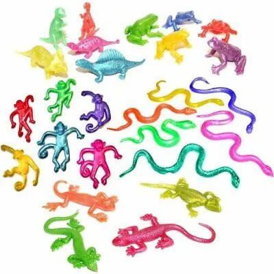 £1.99 • Buy STRETCHY TOYS Party Bag Stocking Filler Wild Jungle Animal Goody Loot Skeleton