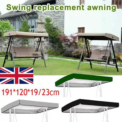 Replacement Canopy For Swing Seat 3 Seater Sizes Garden Hammock Cover Top Roof • £11.49